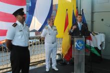 Event on board ATALANTA flagship in Seychelles