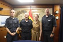 THE HIGH REPRESENTATIVE KAJA KALLAS VISITS ATALANTA’S FLAGSHIP ESPS NUMANCIA