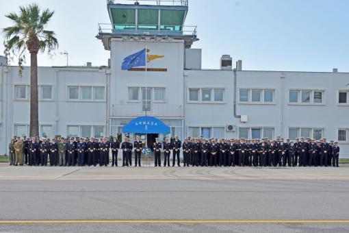 The Aircraft Flotilla was recognized for their outstanding work in support of the European Union Naval Force (EUNAVFOR) Operation ATALANTA